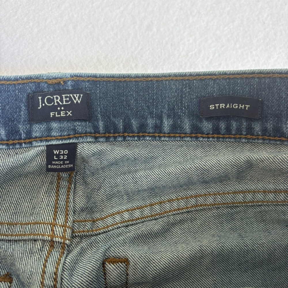 J. Crew Jeans Mens 30 X 32 Flex Straight Leg Medium Wash Blue American Denim - Picture 4 of 10